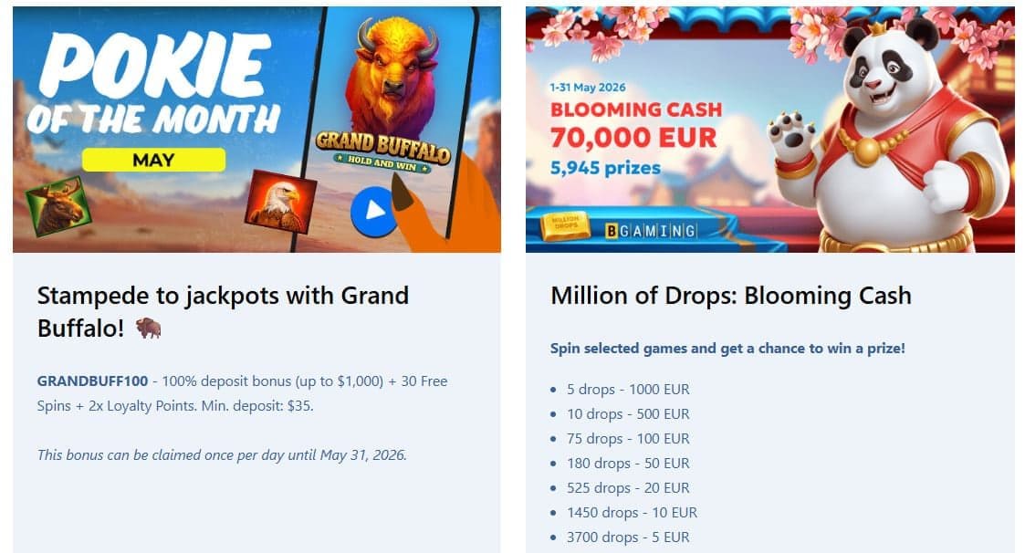 Ripper Casino Bonus 2026 – A$7,500 Welcome & Cashback image 2