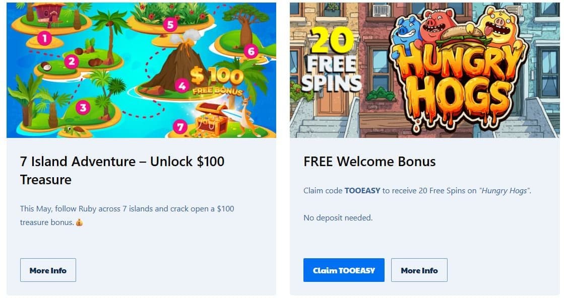 Ripper Casino Bonus 2026 – A$7,500 Welcome & Cashback image 3