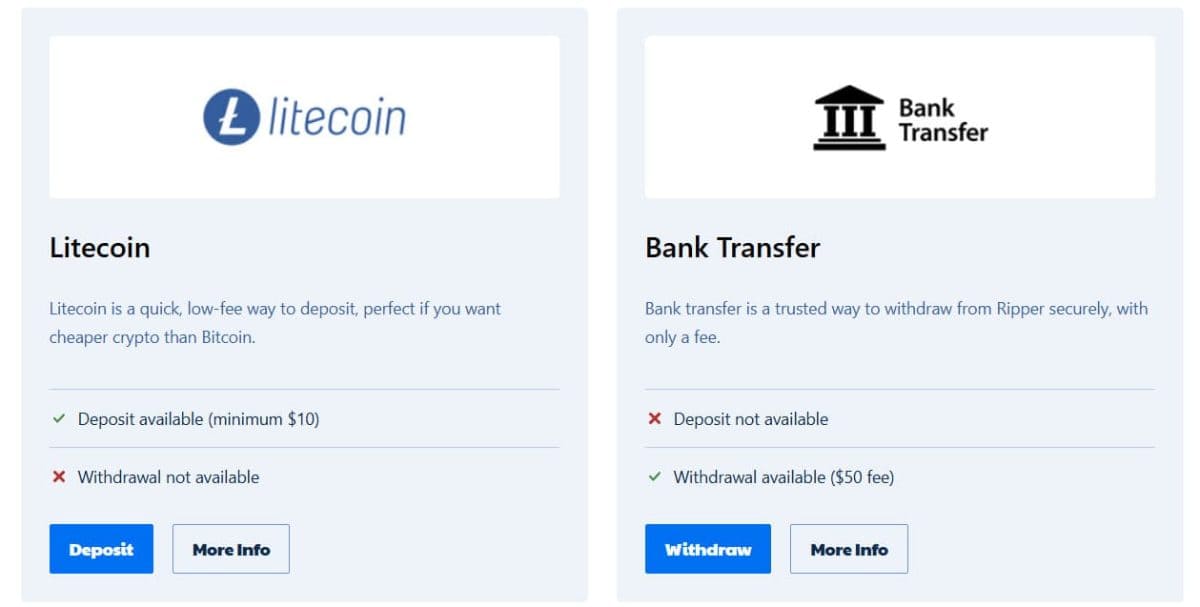 Ripper Casino Payments – Crypto, AUD & Fast Payouts AU image 4