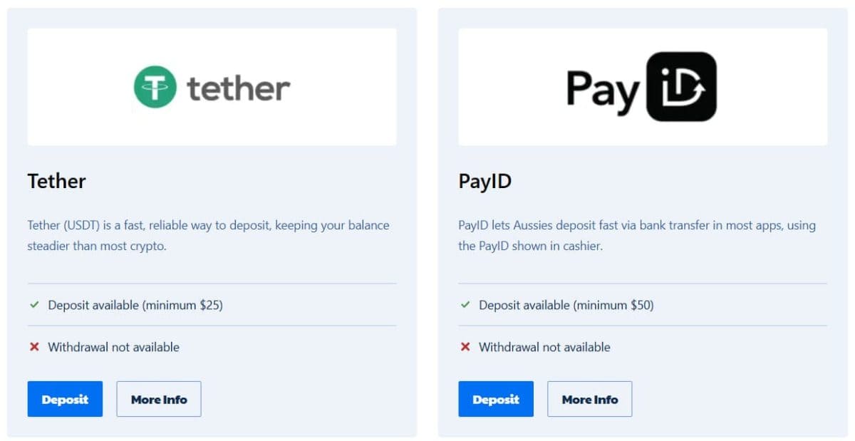 Ripper Casino Payments – Crypto, AUD & Fast Payouts AU image 5
